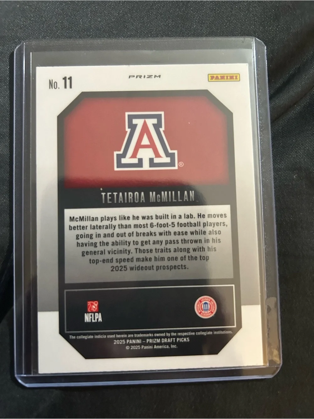 Panini Gold New Recruits Tetairoa McMillan Card - Gold, Red, White